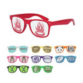 Sticker logo sunglasses